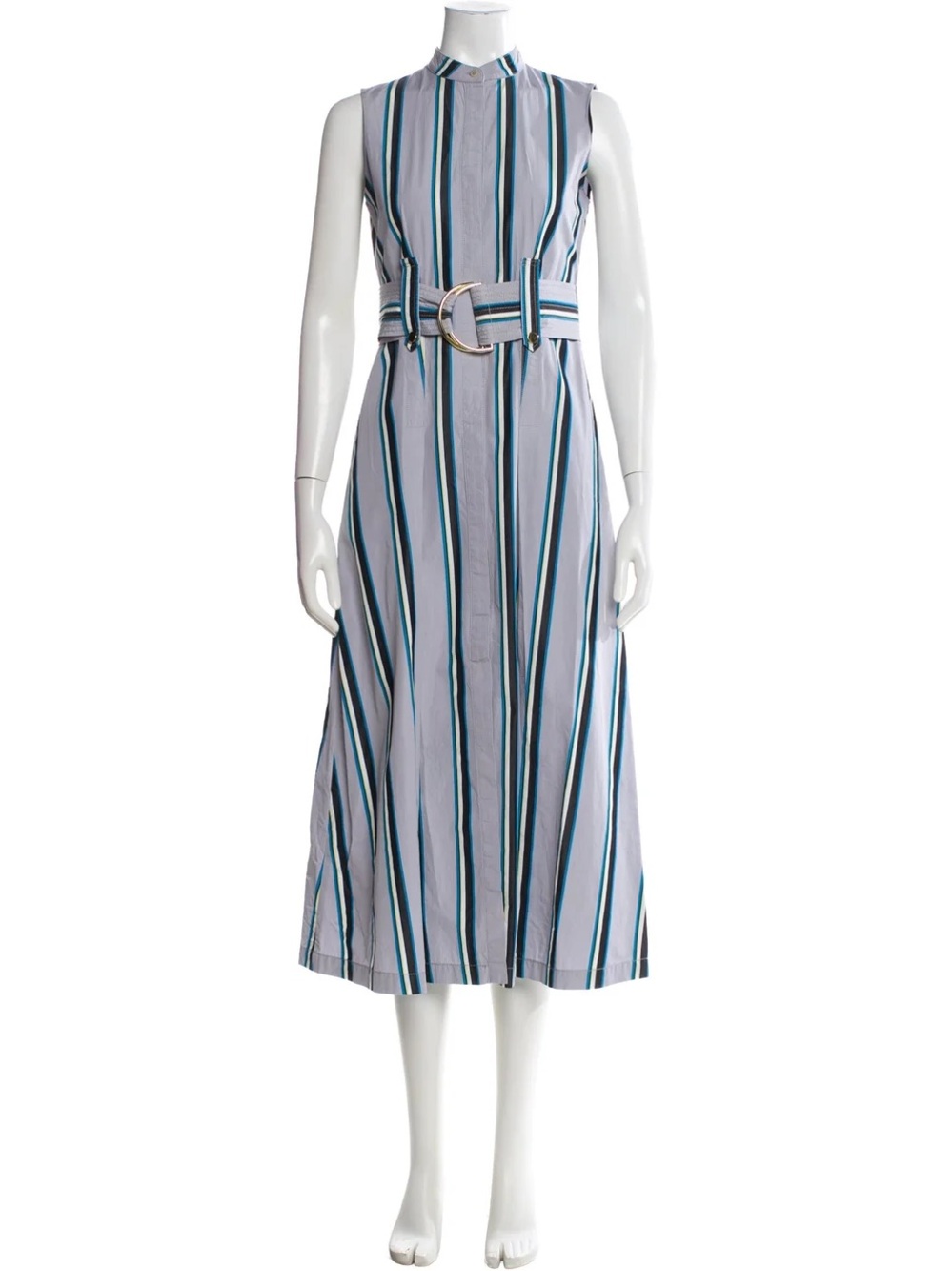 NWOT Diane Von Furstenberg Striped Belted Dress